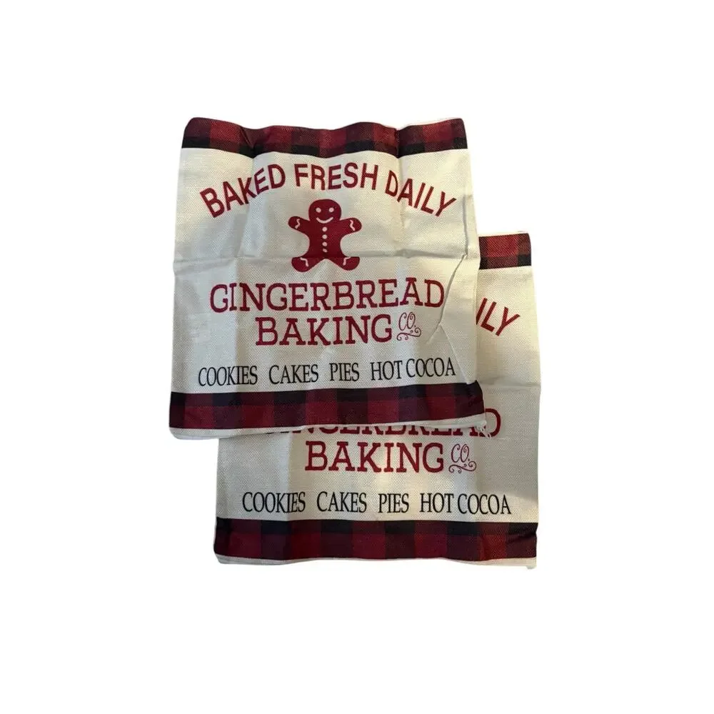 Gingerbread Baking Co. Christmas Throw Pillow Case Size 15